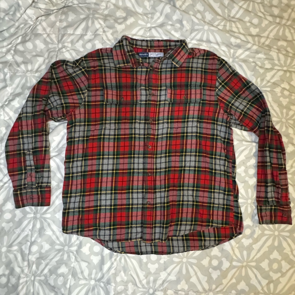 Men's Plaid Button-Up Shirt - Old Navy‎